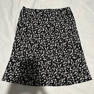 ASOS black and white floral skirt